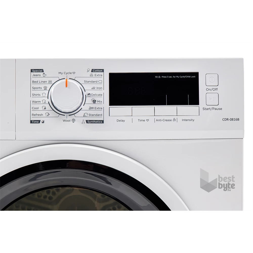 Vivax CDR-0816B  fehér, 8 kg, kondenzációs, szárítógép