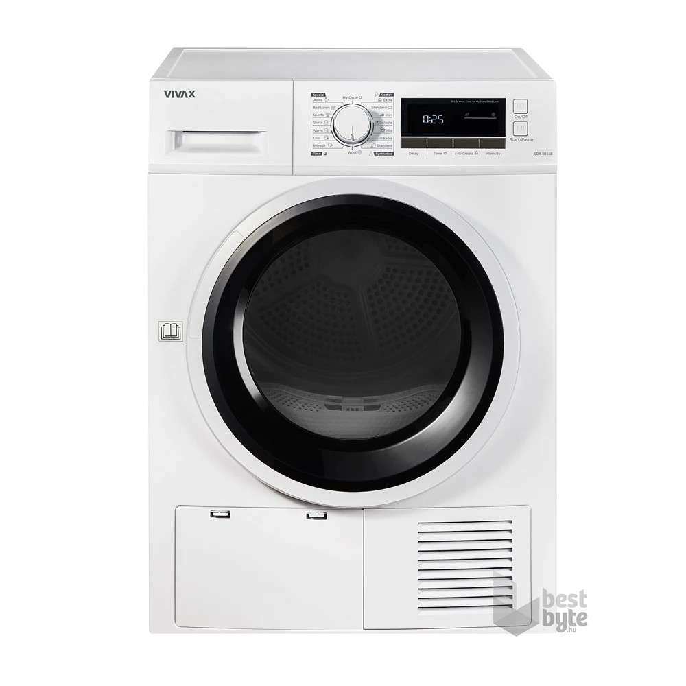 Vivax CDR-0816B  fehér, 8 kg, kondenzációs, szárítógép