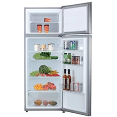 Vivax DD-207E X inox, felülfagyasztós, Hűtő:163L, Fagyasztó:41L, hűtőszekrény