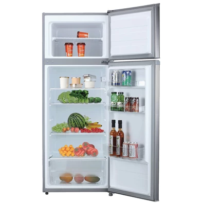 Vivax DD-207E X inox, felülfagyasztós, Hűtő:163L, Fagyasztó:41L, hűtőszekrény