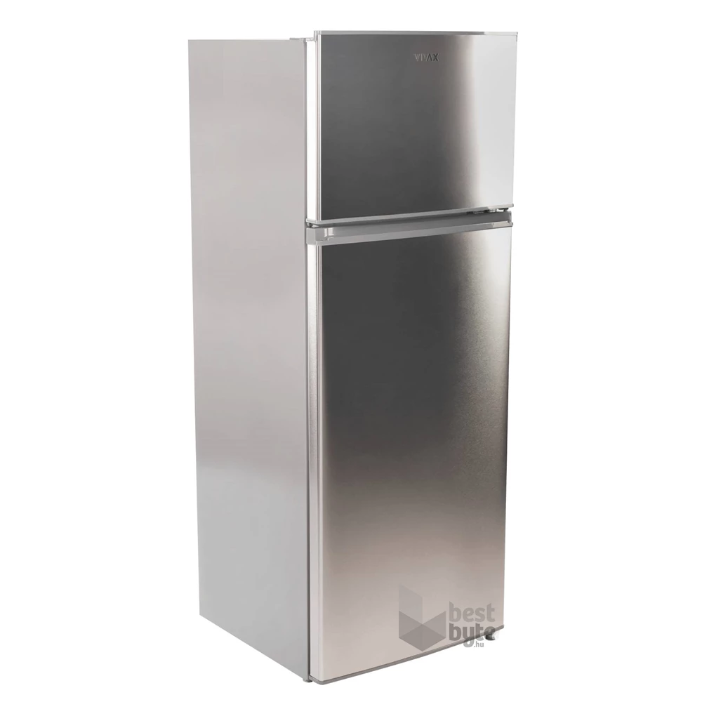 Vivax DD-207E X inox, felülfagyasztós, Hűtő:163L, Fagyasztó:41L, hűtőszekrény