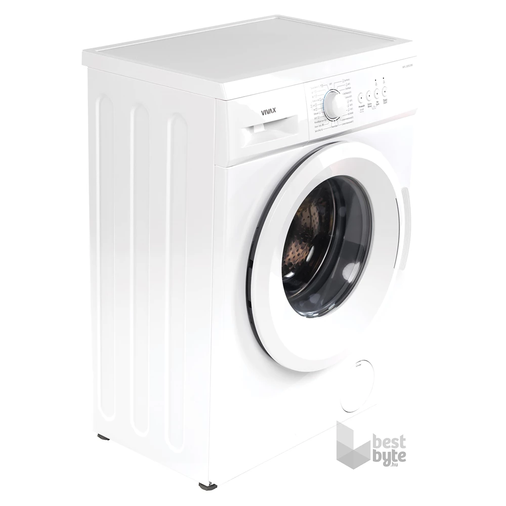 Vivax WFL-100523BS fehér, elöltöltős, szuperkeskeny, max.1000ford., 5 kg, mosógép