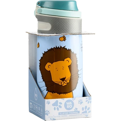 Wabo acél fedeles 350ml oroszlános termosz