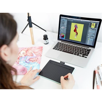 Wacom Intuos S pisztácia Bluetooth digitális rajztábla