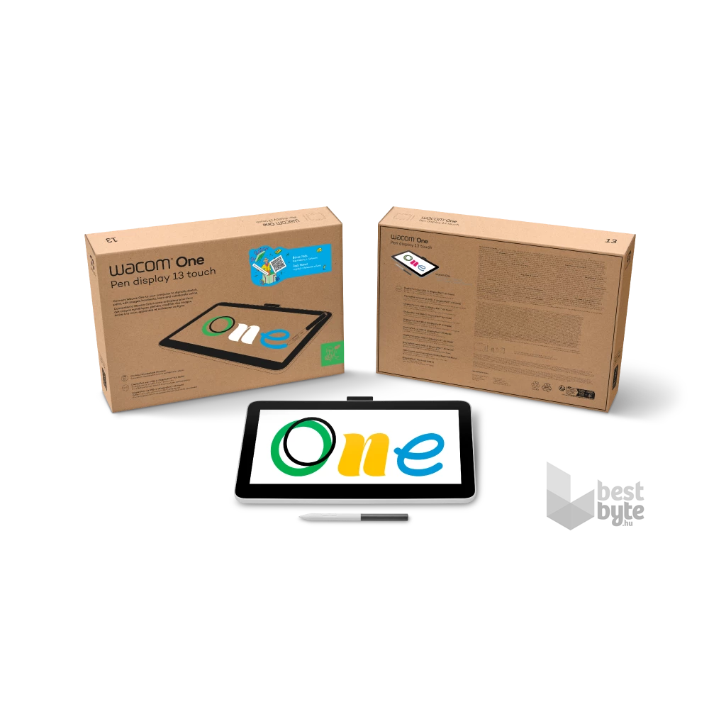 Wacom DTH134W0B One 13 Touch digitális rajztábla
