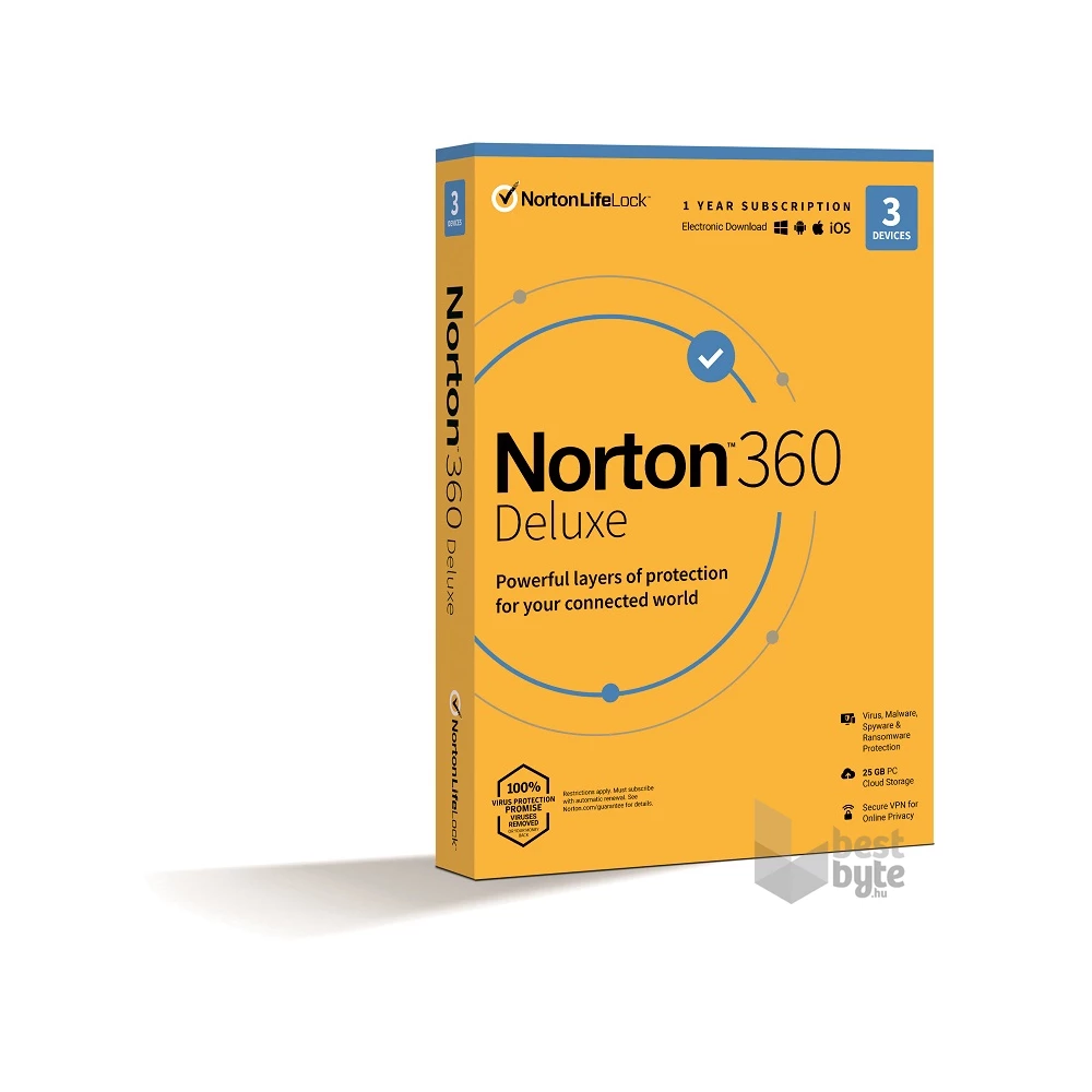 Wacom CTL-672-N_NORTON360 One Medium digitális rajztábla Norton 360 Deluxe vírusvédelmi csomag