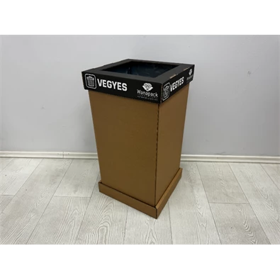 Wanapack 50 l szelektív vegyes szemetes fekete tető + palást + alj