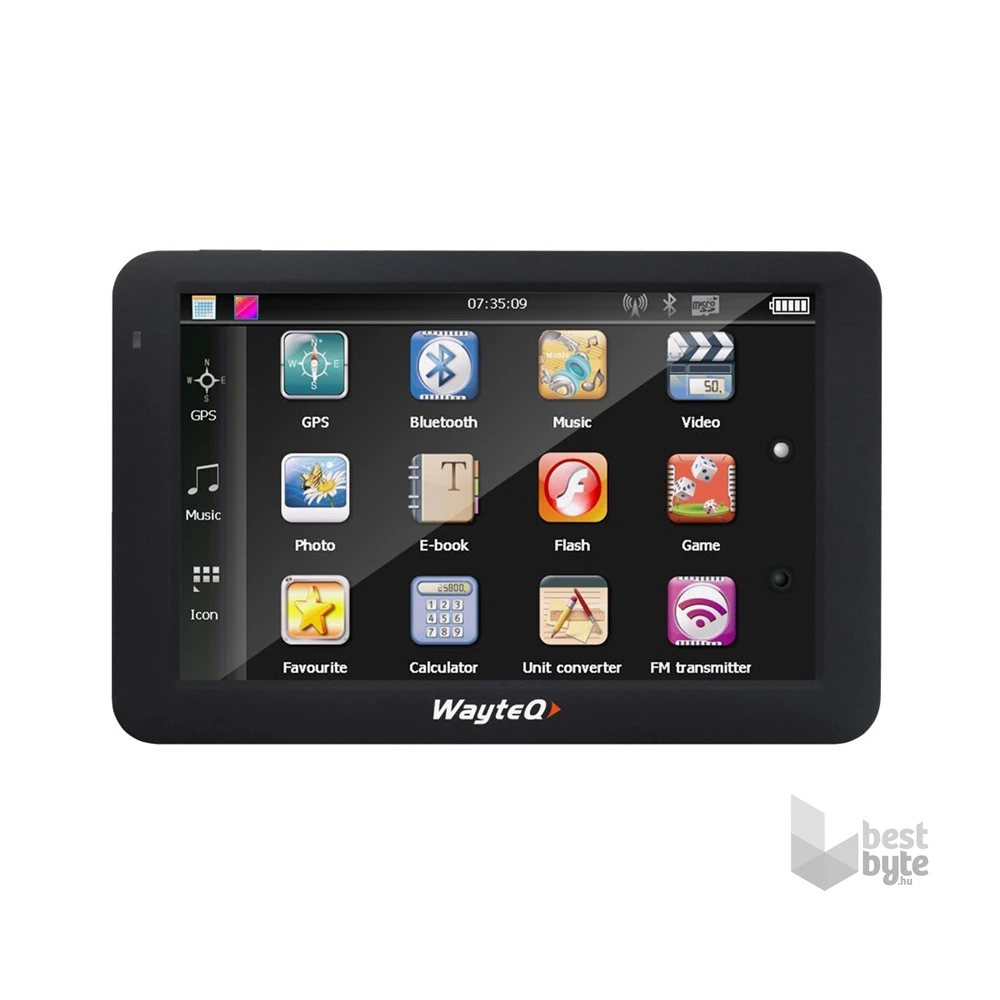 Wayteq WX985BT térkép nélküli navigáció