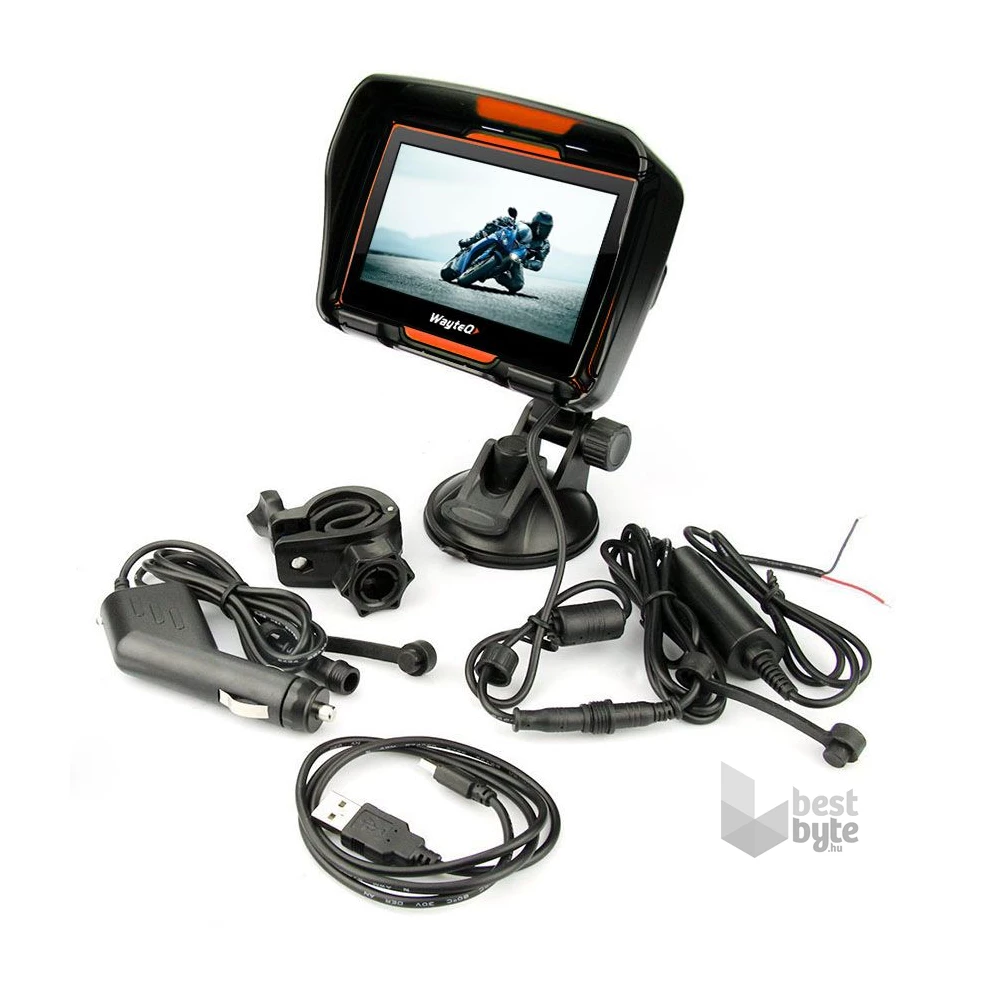 Wayteq xRIDER Smart 4,3" térkép nélküli motoros/autós navigáció