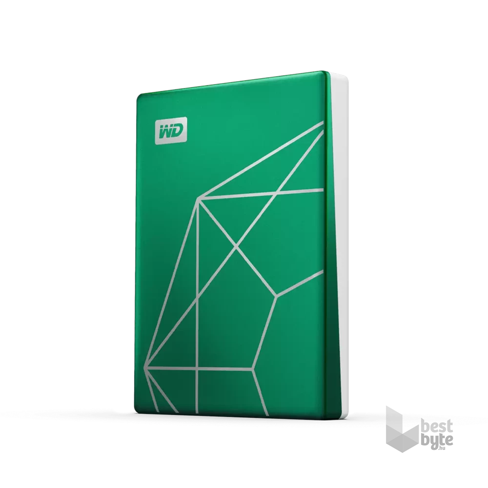 Western Digital 2TB USB 3.2 2,5" My Passport Ultra 20th Emerald Anniversary Edition zöld külső winchester