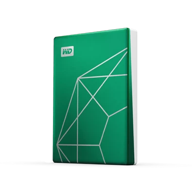 Western Digital 2TB USB 3.2 2,5" My Passport Ultra 20th Emerald Anniversary Edition zöld külső winchester