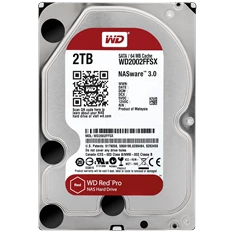 Western Digital 3,5" 2000GB belső SATAIII 7200RPM 64MB RED PRO WD2002FFSX winchester 5 év