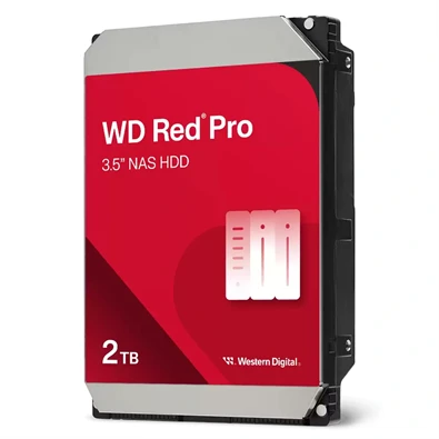 Western Digital 3,5" 2000GB belső SATAIII 7200RPM 64MB RED PRO WD2002FFSX winchester 5 év