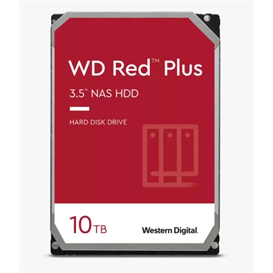 Western Digital 3,5" 10000GB belső SATAIII 7200RPM 256MB RED PLUS WD101EFBX winchester 3 év
