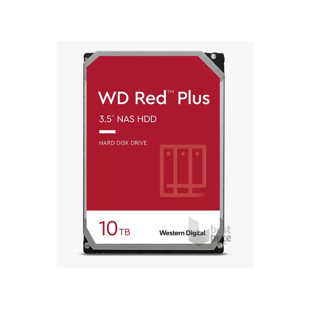 Western Digital 3,5" 10000GB belső SATAIII 7200RPM 256MB RED PLUS WD101EFBX winchester 3 év