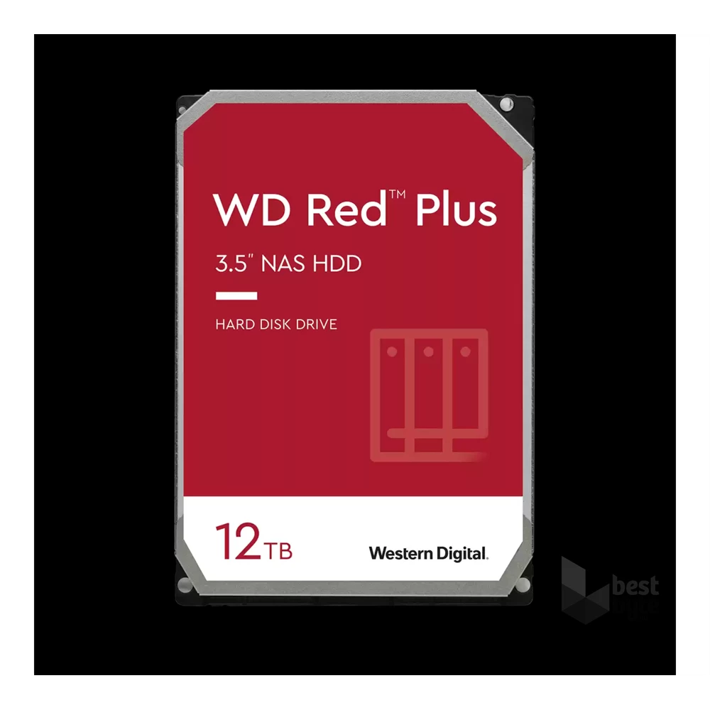 Western Digital 3,5" 12000GB belső SATAIII 7200RPM 256MB RED PLUS WD120EFBX winchester 3 év