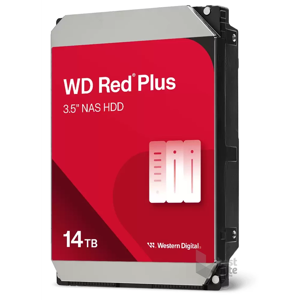 Western Digital 3,5" 14000GB belső SATAIII 7200RPM 512MB RED PLUS WD140EFGX winchester 3 év
