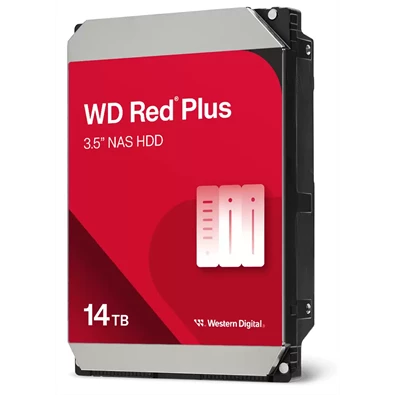 Western Digital 3,5" 14000GB belső SATAIII 7200RPM 512MB RED PLUS WD140EFGX winchester 3 év