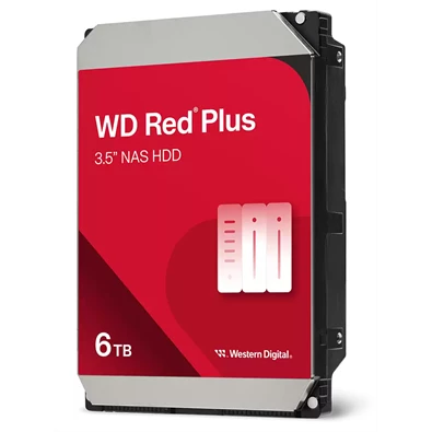 Western Digital 3,5" 6000GB belső SATAIII 5400RPM 256MB RED PLUS WD60EFPX winchester 3 év
