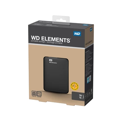 Western Digital Elements Portable WDBUZG0010BBK 2,5" 1TB USB3.0 fekete külső winchester