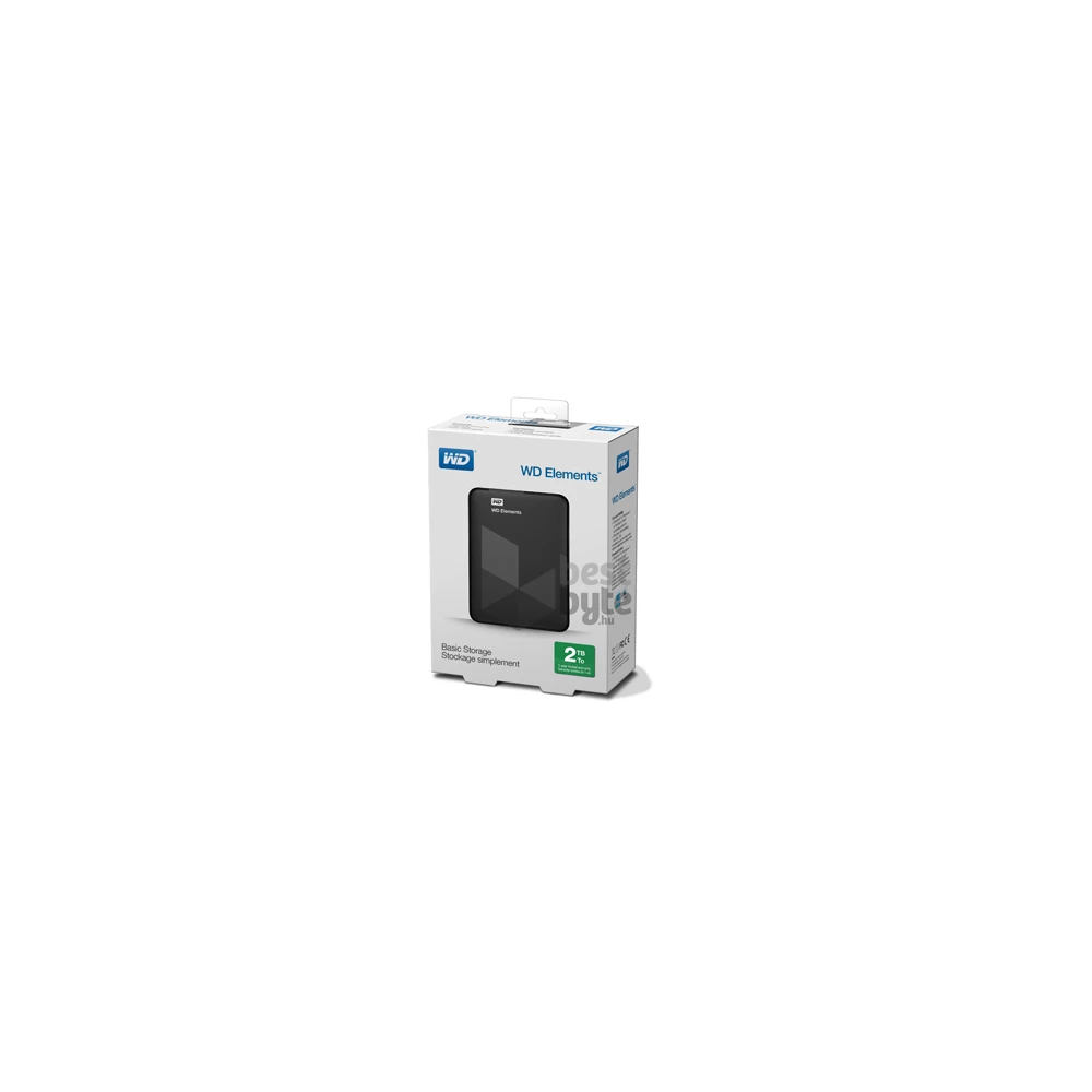 Western Digital Elements Portable WDBU6Y0020BBK 2,5" 2TB USB3.0 fekete külső winchester