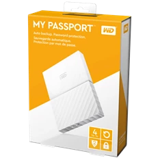 Western Digital My Passport WDBYFT0040BWT 2,5" 4TB USB3.0 fehér külső winchester