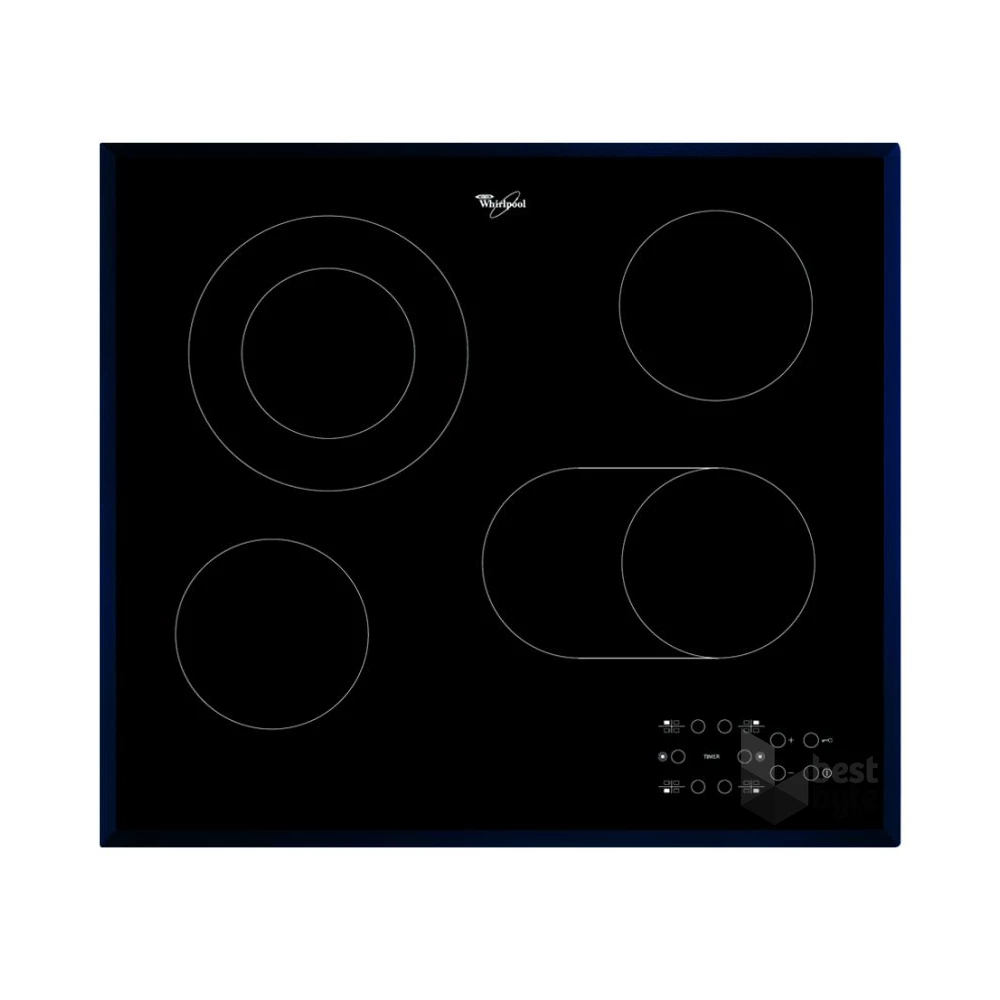 Whirlpool AKT 8190/BA fekete, beépíthető, elektromos üvegkerámia, főzőzóna: 4, beépíthető méret: 56cm, főzőlap