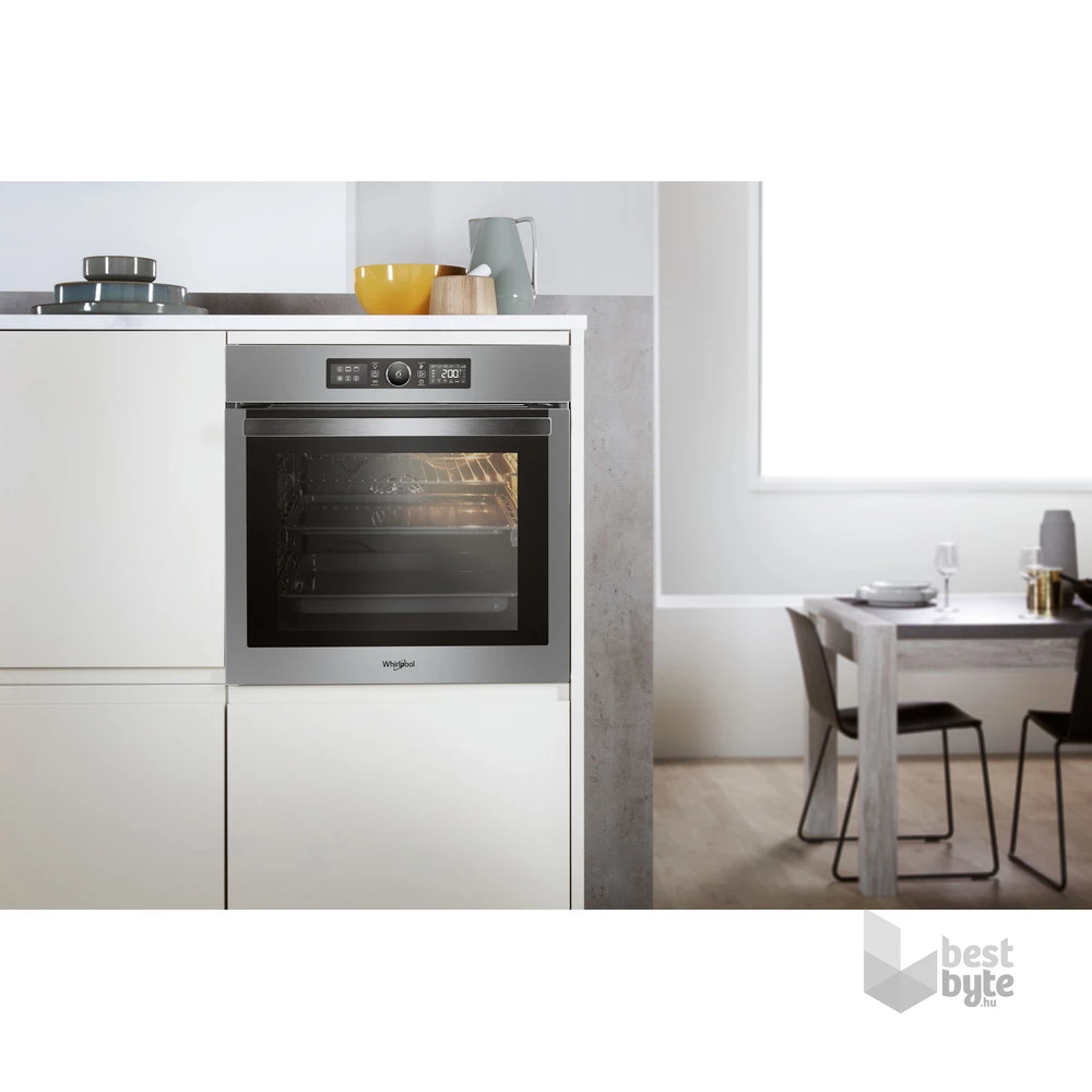 Whirlpool AKZ9 6230 S ezüst, beépíthető, sütőtér: 73L, grill, légkeverés, katalitikus, sütő