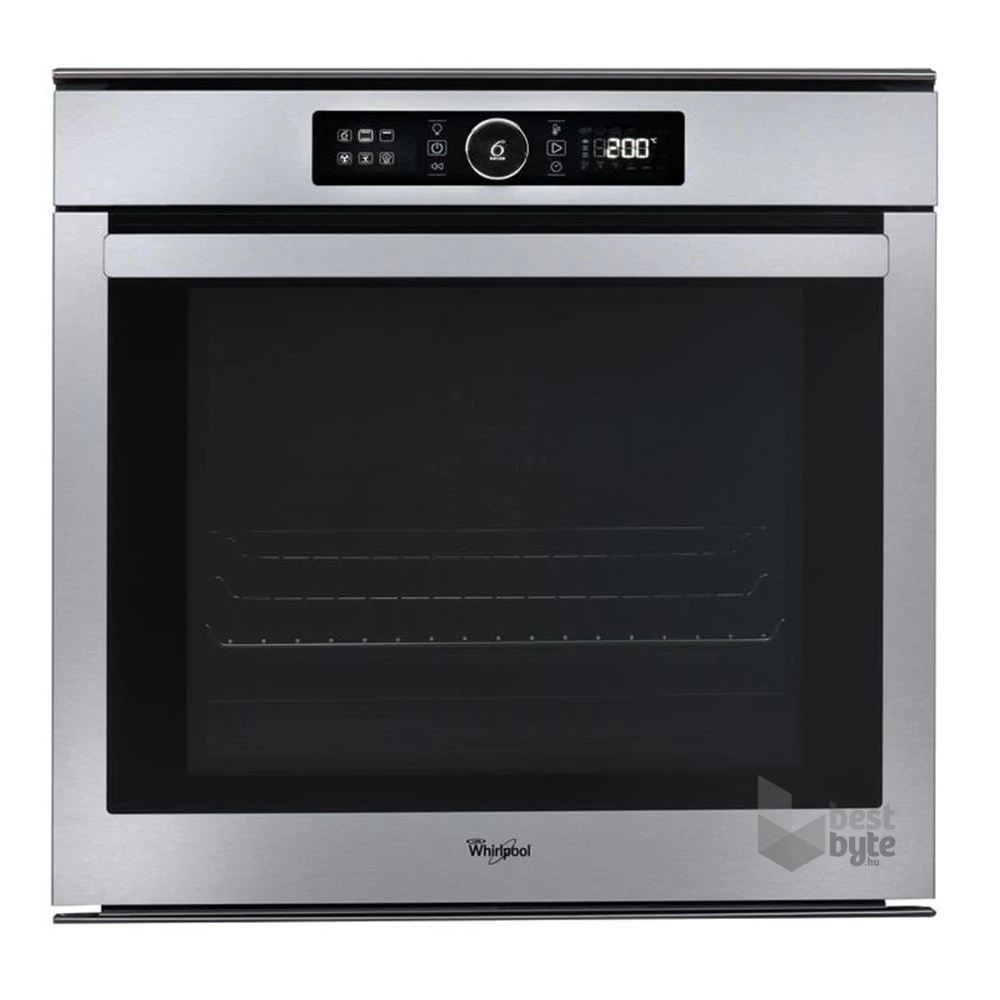 Whirlpool AKZM 8480 IX inox, beépíthető, sütőtér: 73L, grill, légkeverés, pirolitikus, sütő