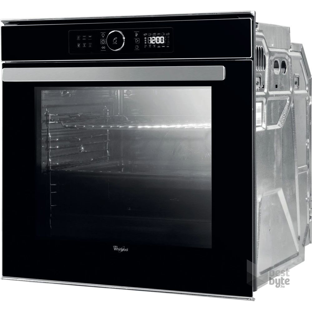 Whirlpool AKZM 8480 NB fekete, beépíthető, sütőtér: 73L, grill, légkeverés, pirolitikus, sütő