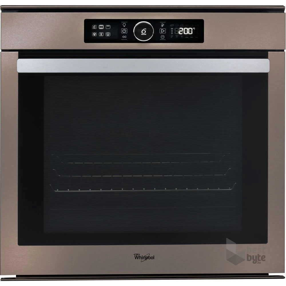 Whirlpool AKZM 8480 S ezüst, beépíthető, sütőtér: 73L, grill, légkeverés,  pirolitikus, sütő