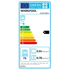 Whirlpool AKZM 8480 S beépíthető ezüst sütő