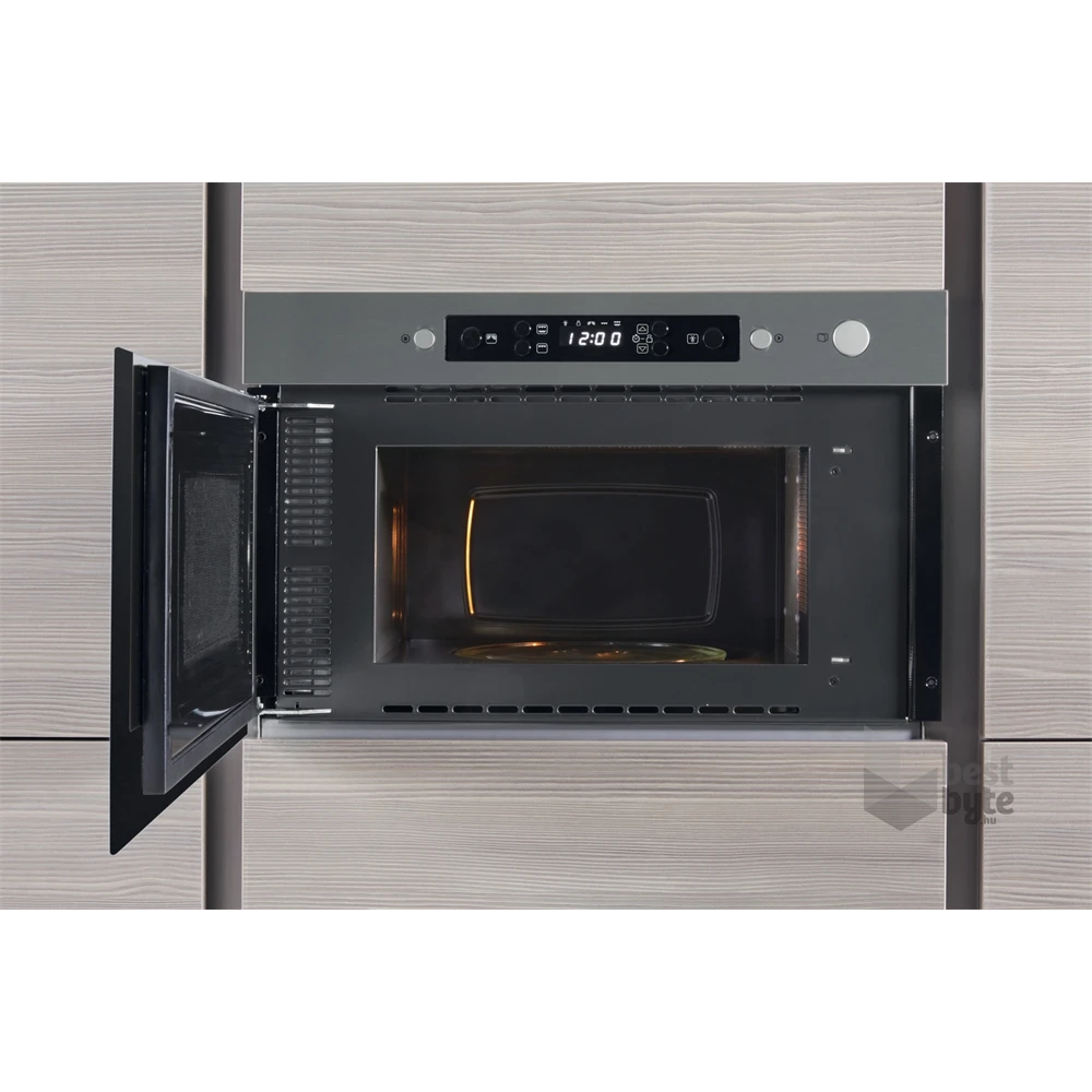Whirlpool AMW 439/IX 750W 22L inox beépíthető mikrohullámú sütő