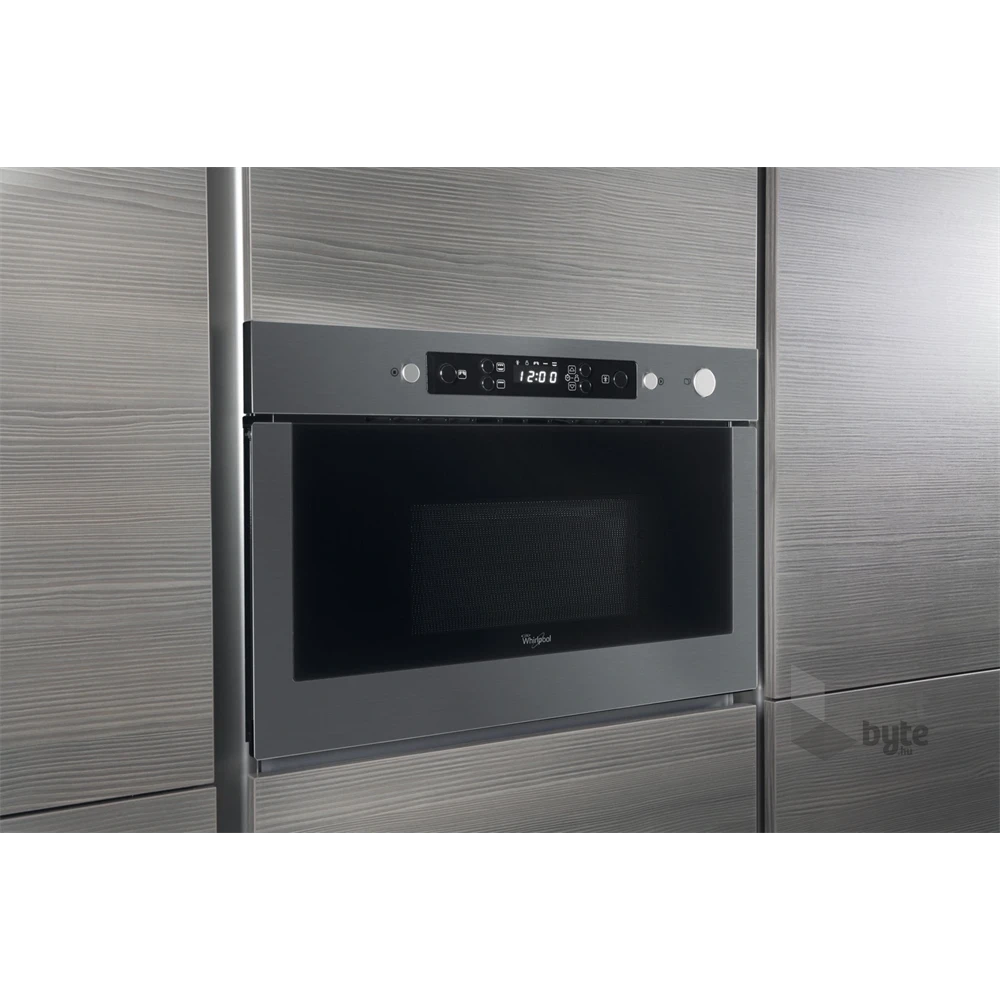 Whirlpool AMW 439/IX 750W 22L inox beépíthető mikrohullámú sütő