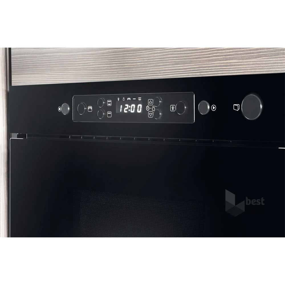 Whirlpool AMW 439/NB 750W 22L fekete beépíthető mikrohullámú sütő