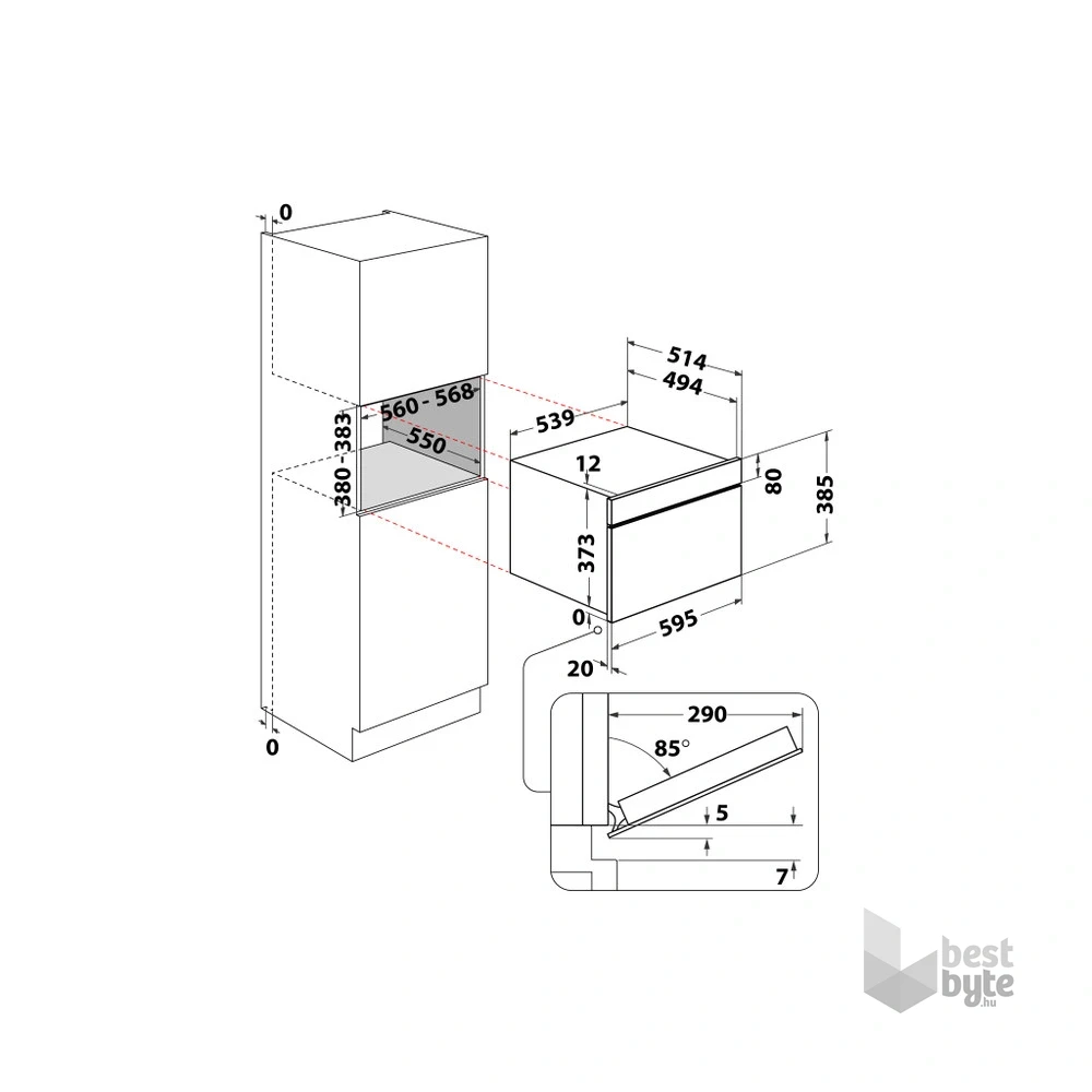 Whirlpool AMW 730/WH 1000W 31L fehér beépíthető grillezős mikrohullámú sütő