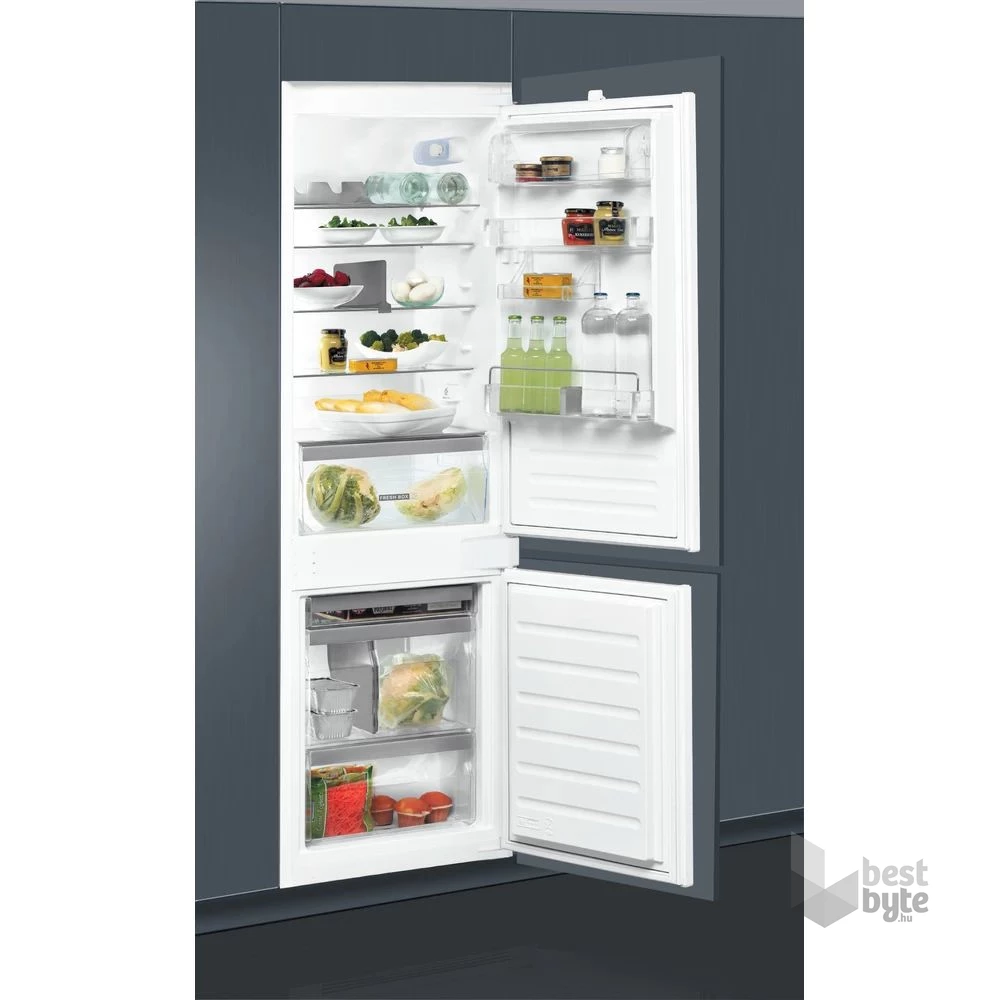 Whirlpool ART 65031 alulfagyasztós, beépíthető, Hűtő:194L, Fagyasztó:79L, hűtőszekrény