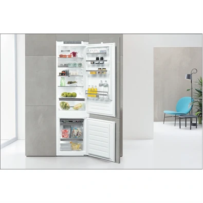 Whirlpool ART 9811 SF2 alulfagyasztós, beépíthető, Hűtő:227L, Fagyasztó:79L, Stop frost hűtőszekrény