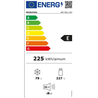 Whirlpool ART 9811 SF2 beépíthető hűtőszekrény