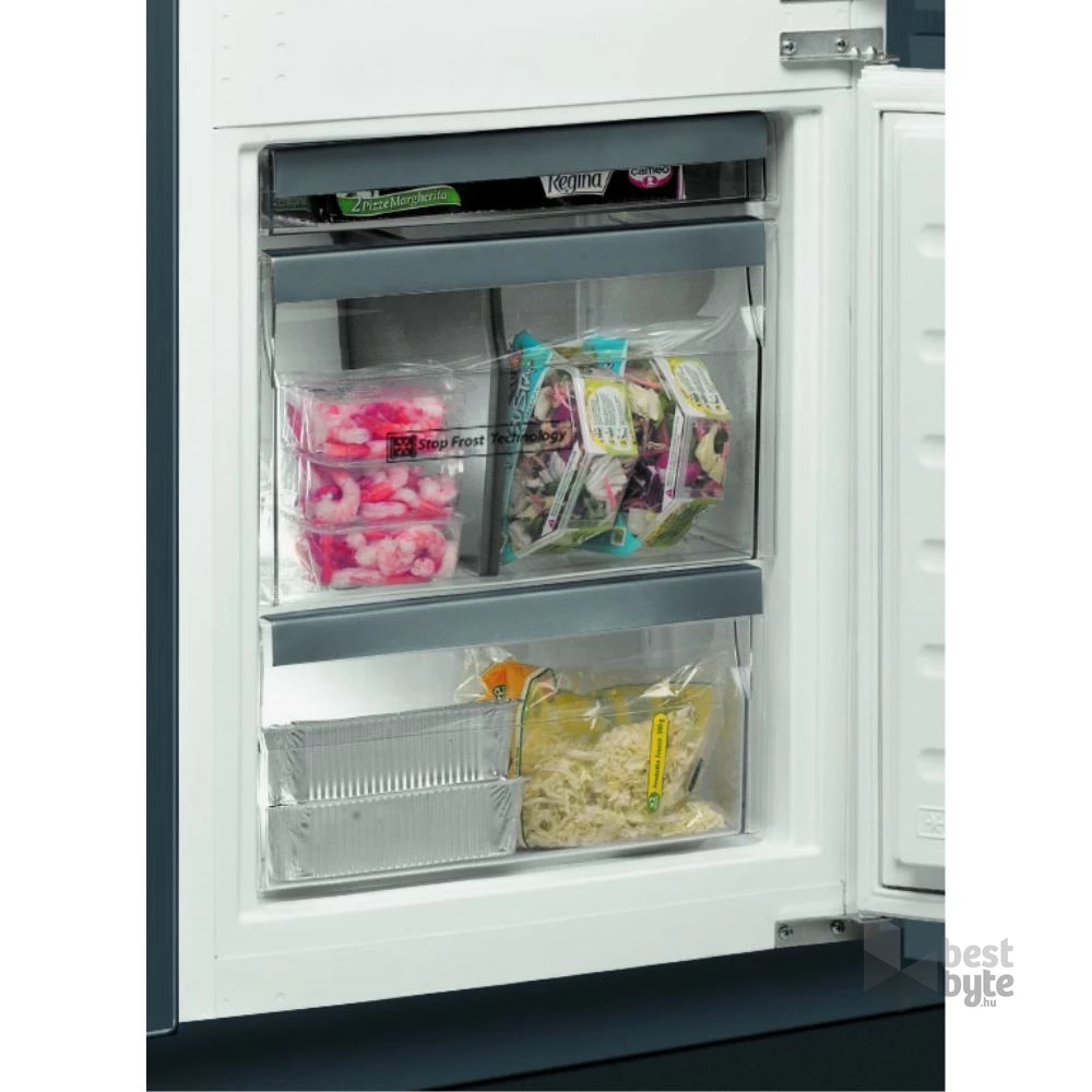 Whirlpool ART 9811 SF2 alulfagyasztós, beépíthető, Hűtő:227L, Fagyasztó:79L, Stop frost hűtőszekrény