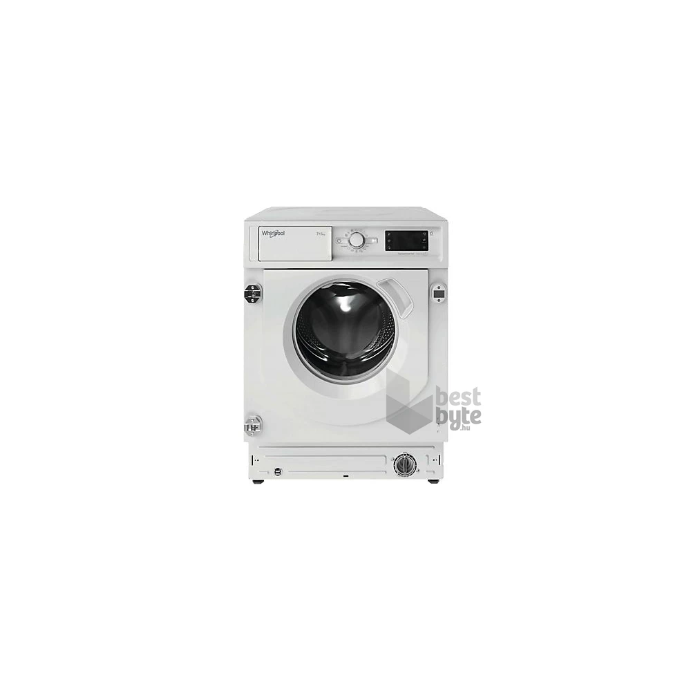 Whirlpool BI WDWG 751482 EU N fehér, elöltöltős, max.1400ford., 7 kg/5 kg, beépíthető mosó-szárítógép