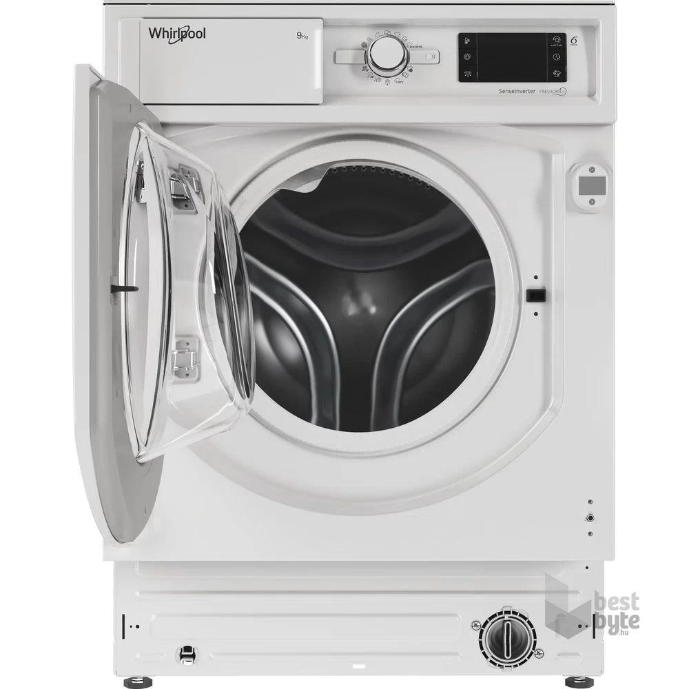 Whirlpool BI WMWG 91484E EU fehér, elöltöltős, max.1400ford., 9 kg, beépíthető mosógép