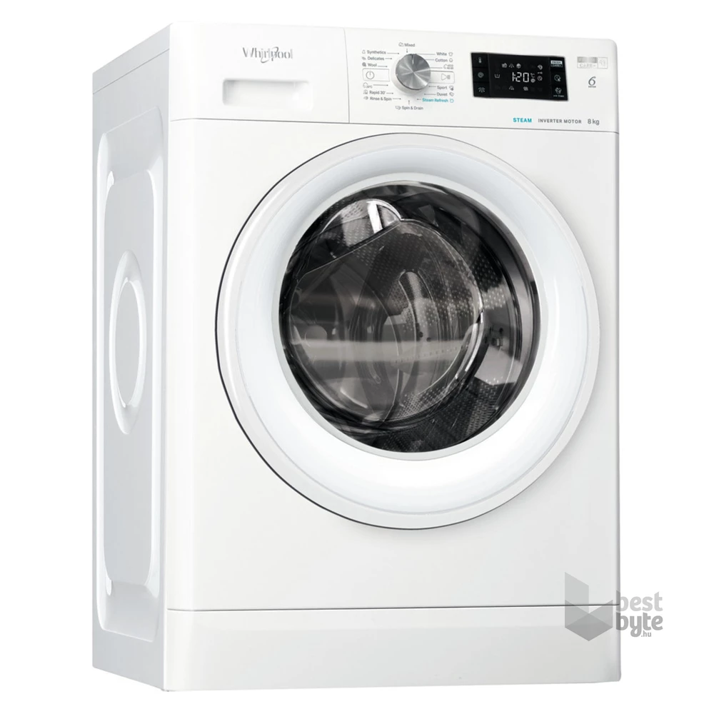Whirlpool FFB 8258 WV EE fehér, elöltöltős, max.1200ford., 8 kg, mosógép
