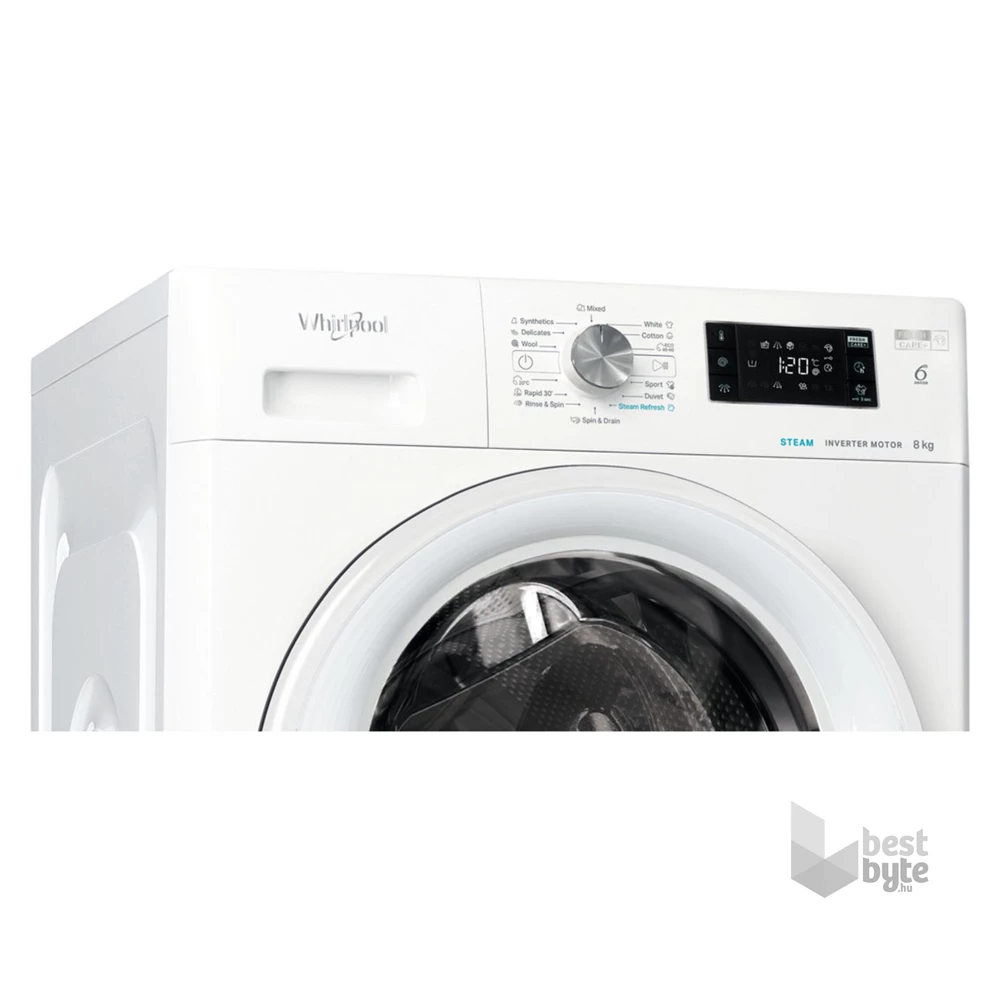 Whirlpool FFB 8258 WV EE fehér, elöltöltős, max.1200ford., 8 kg, mosógép
