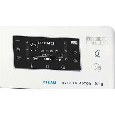 Whirlpool FFD 8638 BV EE fehér, elöltöltős, max.1400ford., 8 kg, mosógép