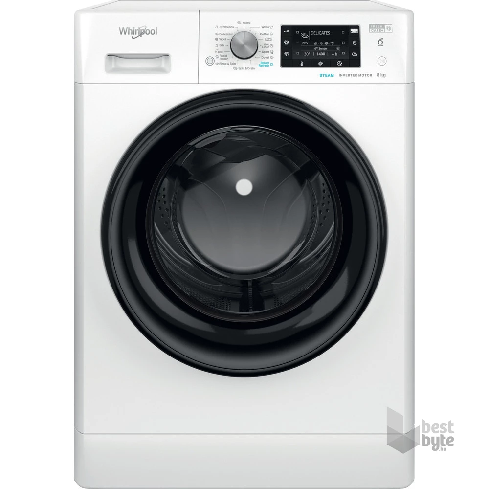 Whirlpool FFD 8648 BV EE fehér, elöltöltős, max.1600ford., 8 kg, mosógép