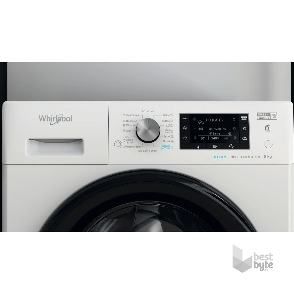 Whirlpool FFD 8648 BV EE fehér, elöltöltős, max.1600ford., 8 kg, mosógép