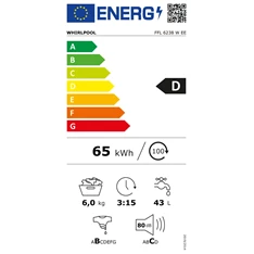 Whirlpool FFL 6238W EE elöltöltős mosógép