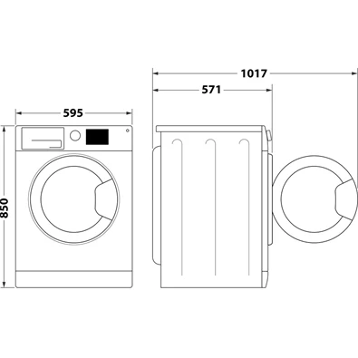 Whirlpool FFL 6238W EE fehér, elöltöltős, max.1200ford., 6 kg, mosógép