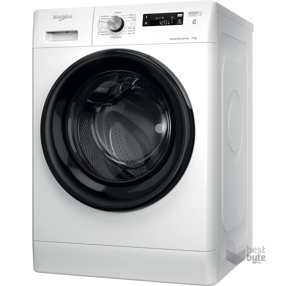 Whirlpool FFS 7259 B EE fehér, elöltöltős, max.1200ford., 7 kg, mosógép